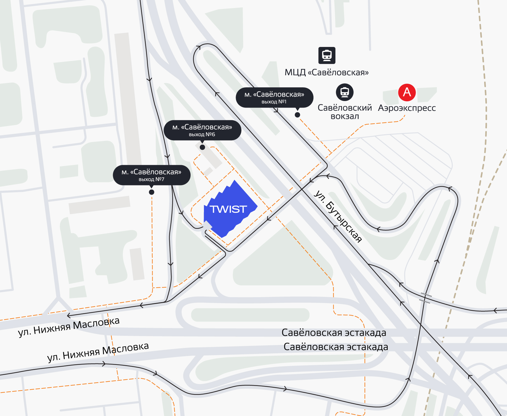 Расположение