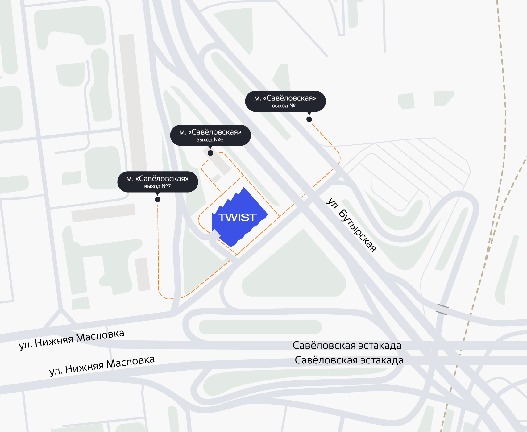 Расположение