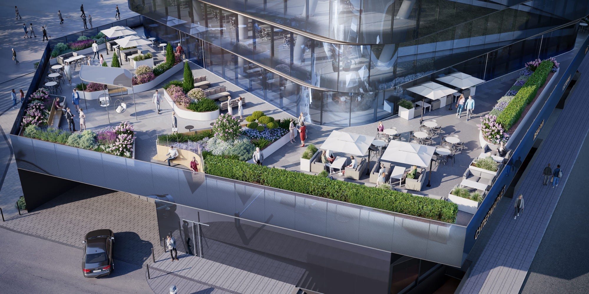 В 30 метрах от метро «Савёловская» появится многоуровневая зелёная зона