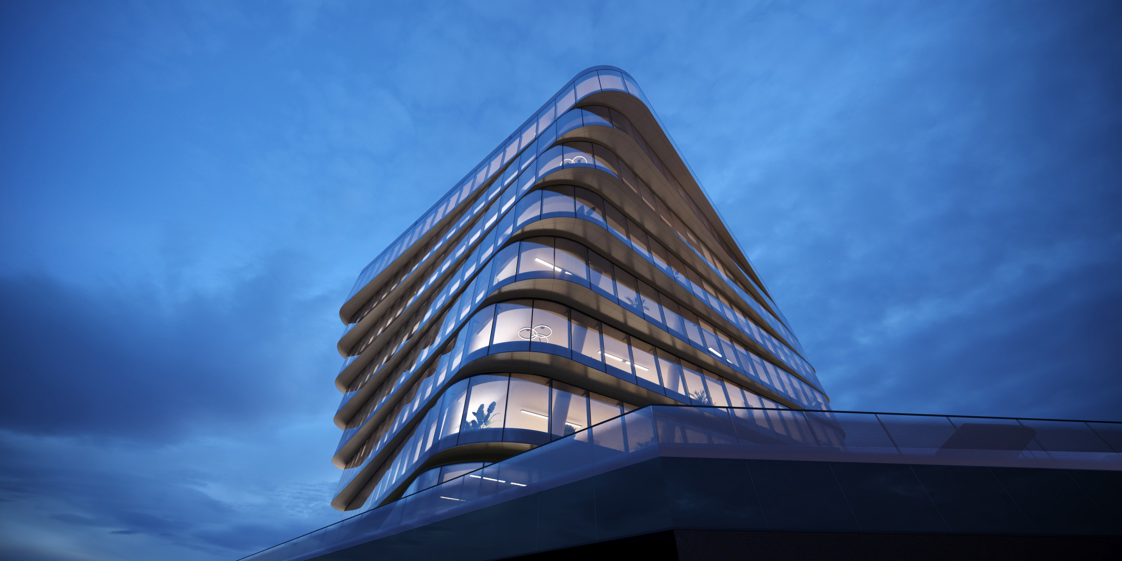 Sminex приступил к оформлению фасадов делового центра Twist